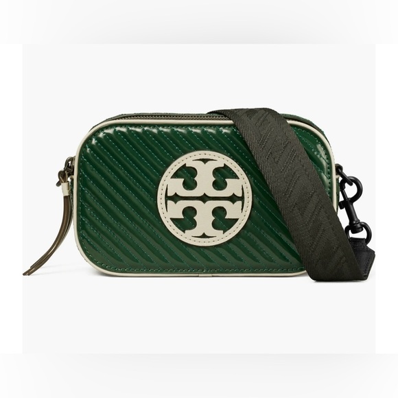 ❌SOLD❤️Tory Burch NWT Miller Quilted Patent Leather Crossbody Bag - Picture 2 of 5